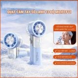  Quạt cầm tay sò lạnh miLife F11 thân xoay 180 độ, pin 4000mAh 9 tiếng, gió 9.8m/s - Bảo hành 12 tháng 
