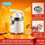  Máy vắt cam Máy ép cam, chuyên dụng miLife JA02 - công suất 120W - vắt kiệt bã bảo hành 12 tháng 
