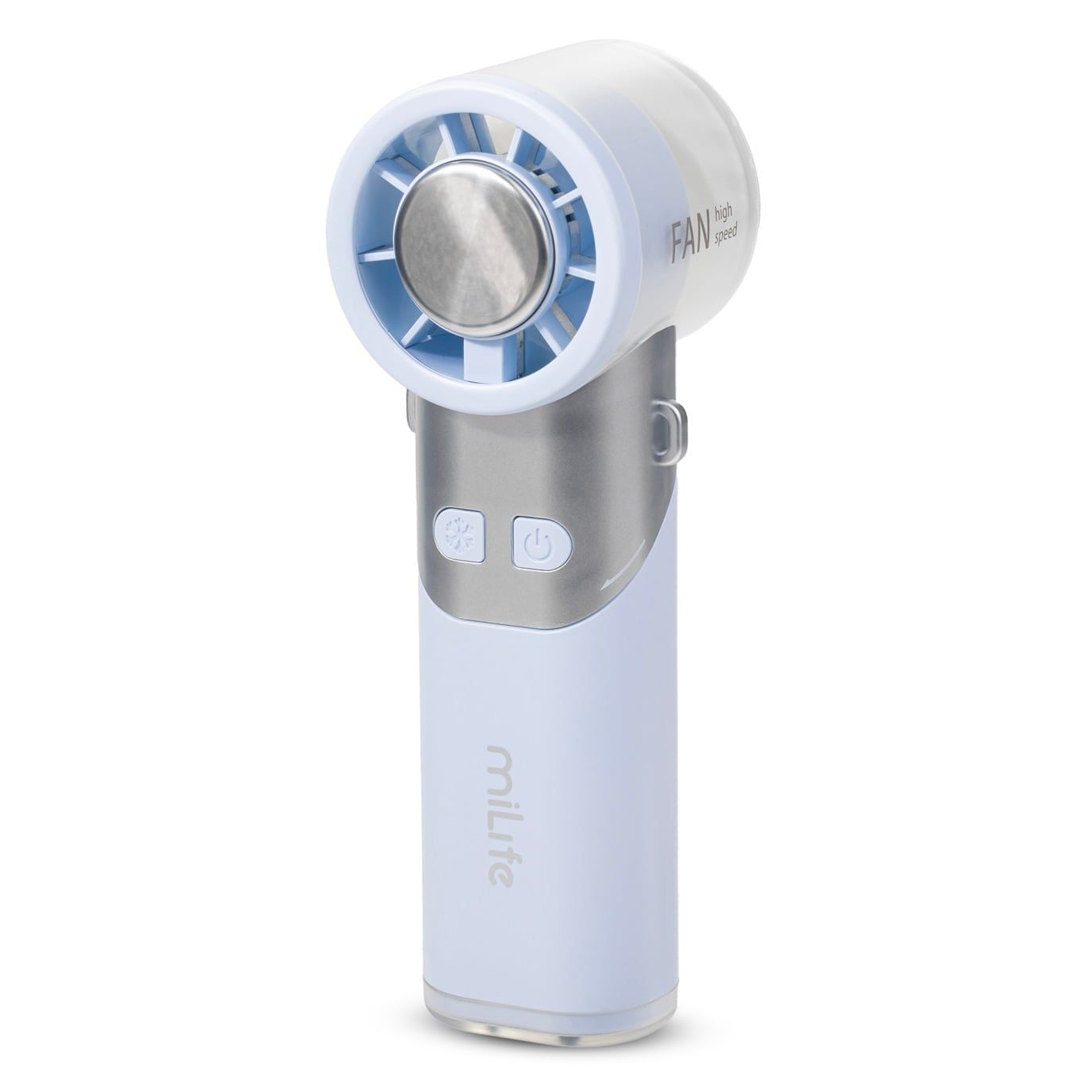  Quạt cầm tay sò lạnh miLife F11 thân xoay 180 độ, pin 4000mAh 9 tiếng, gió 9.8m/s - Bảo hành 12 tháng 