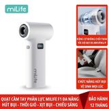  Quạt cầm tay phản lực miLife F1 đa năng 4 in 1 pin 5000mAh - Tích hợp đầu hút có thể làm máy hút bụi đa năng 