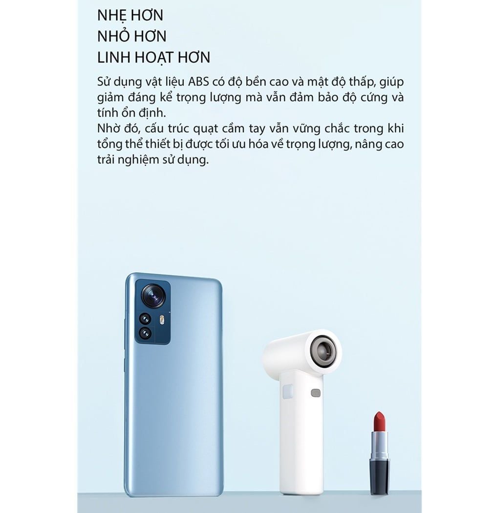  Quạt cầm tay phản lực miLife F1 đa năng 4 in 1 pin 5000mAh - Tích hợp đầu hút có thể làm máy hút bụi đa năng 