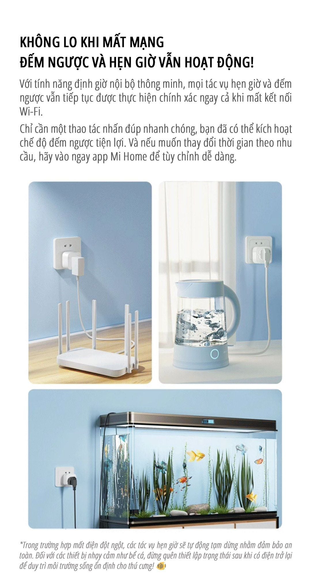  Ổ cắm thông minh miLife 10A kết nối app mihome bản nội địa , 3 chân 