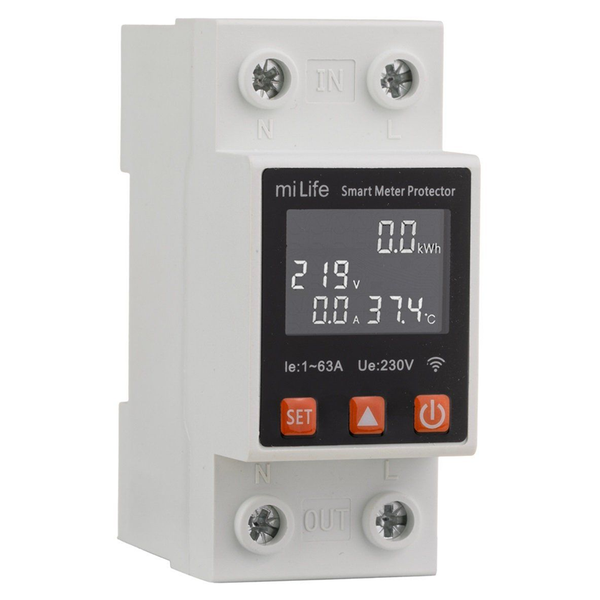  Công tơ điện thông minh wifi miLife 63A kết nối app mihome - Bản nội địa mihome vùng Trung Quốc 