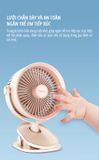  Quạt kẹp tích điện miLife F3B cánh quạt lớn 18cm pin 4000mAh 
