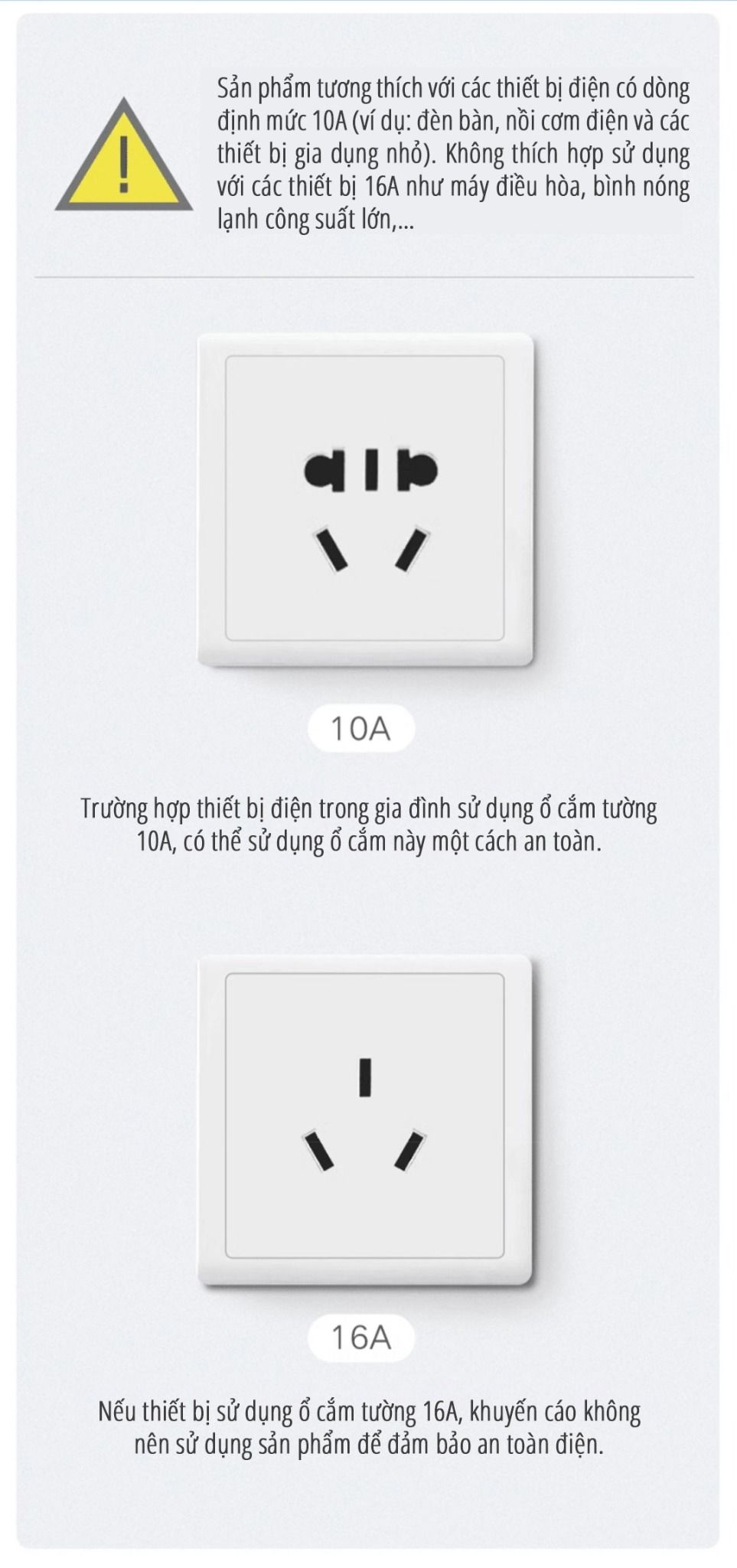  Ổ cắm thông minh miLife 10A kết nối app mihome bản nội địa , 3 chân 