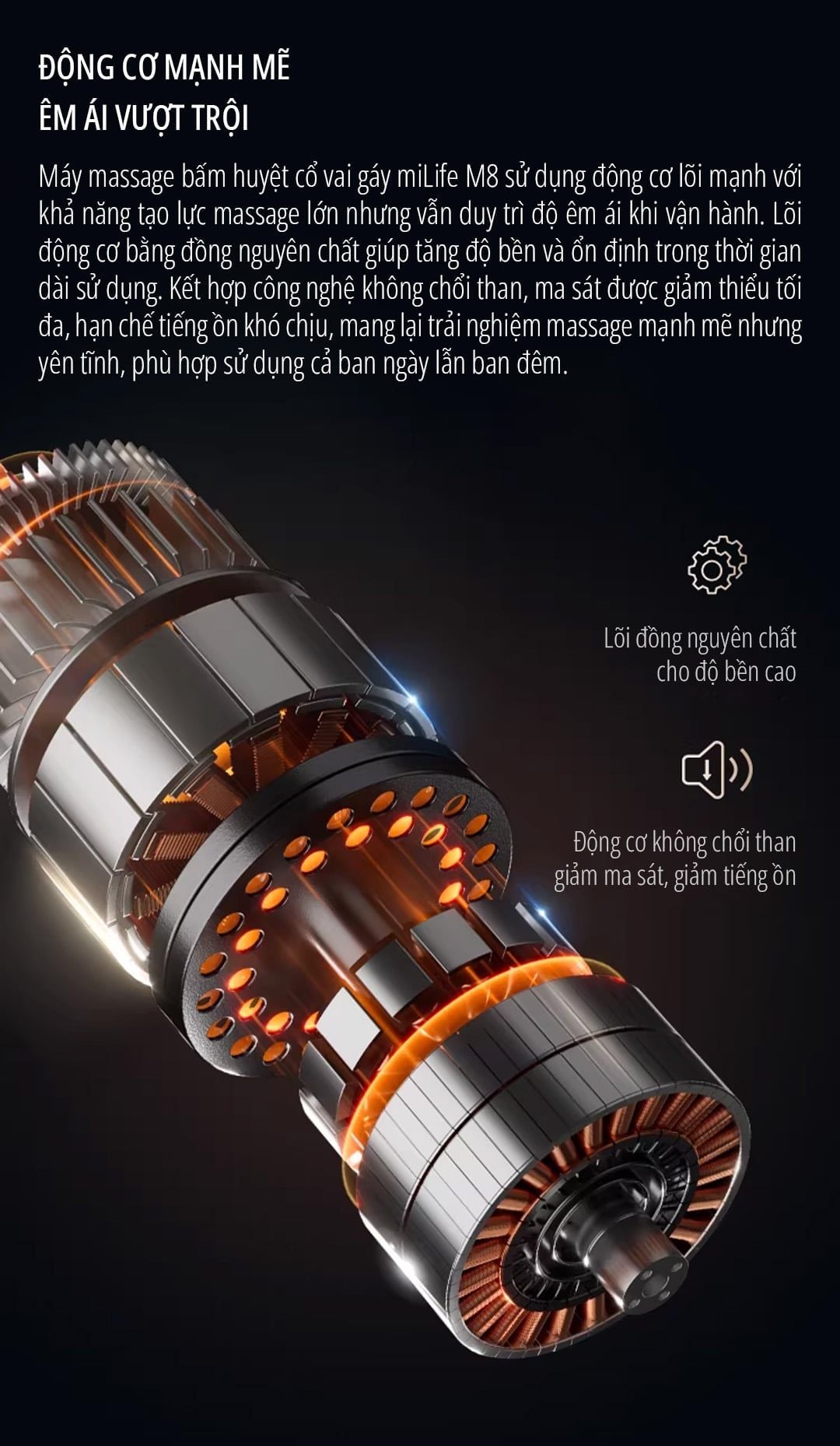  Máy massage cổ vai gáy miLife M8 bấm huyệt mô phỏng tay người - Bảo hành 12 tháng 