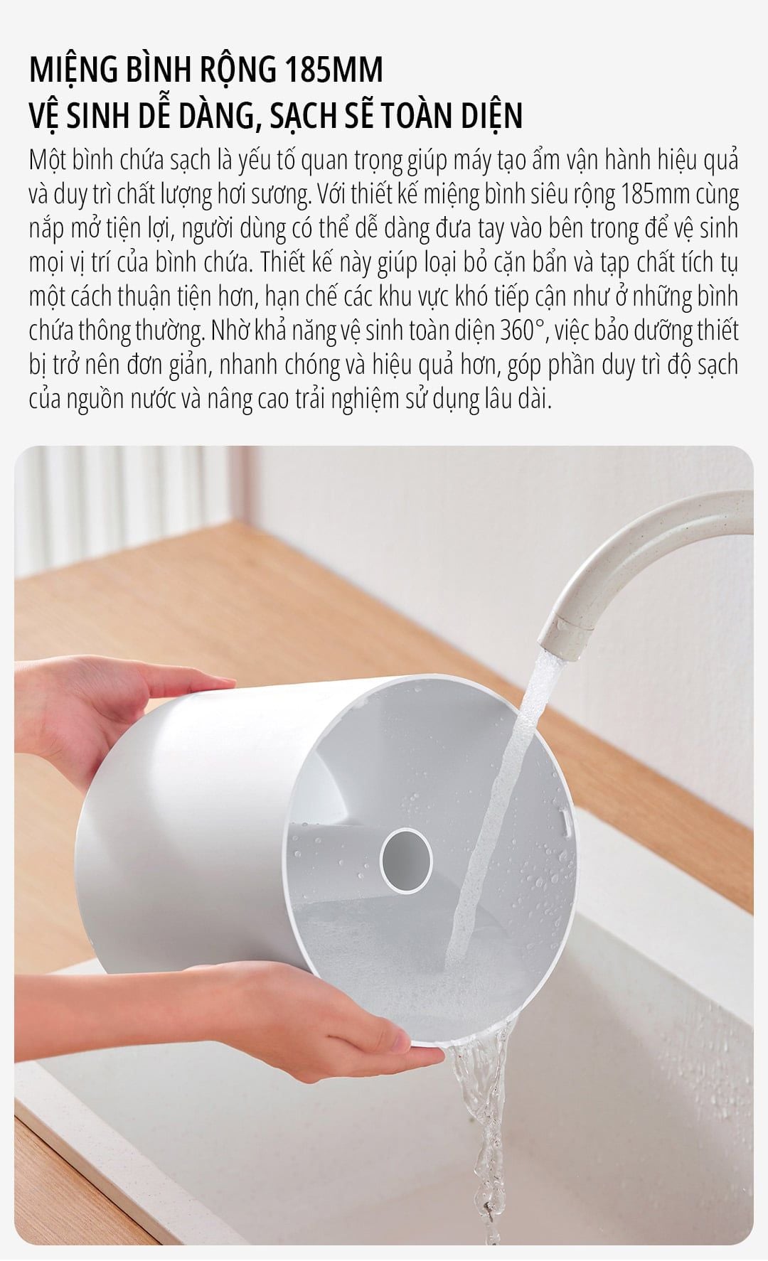  Máy phun sương tạo ẩm milife Model H88 điều chỉnh được độ ẩm - Dung tích 3,5 lít dùng được tinh dầu 