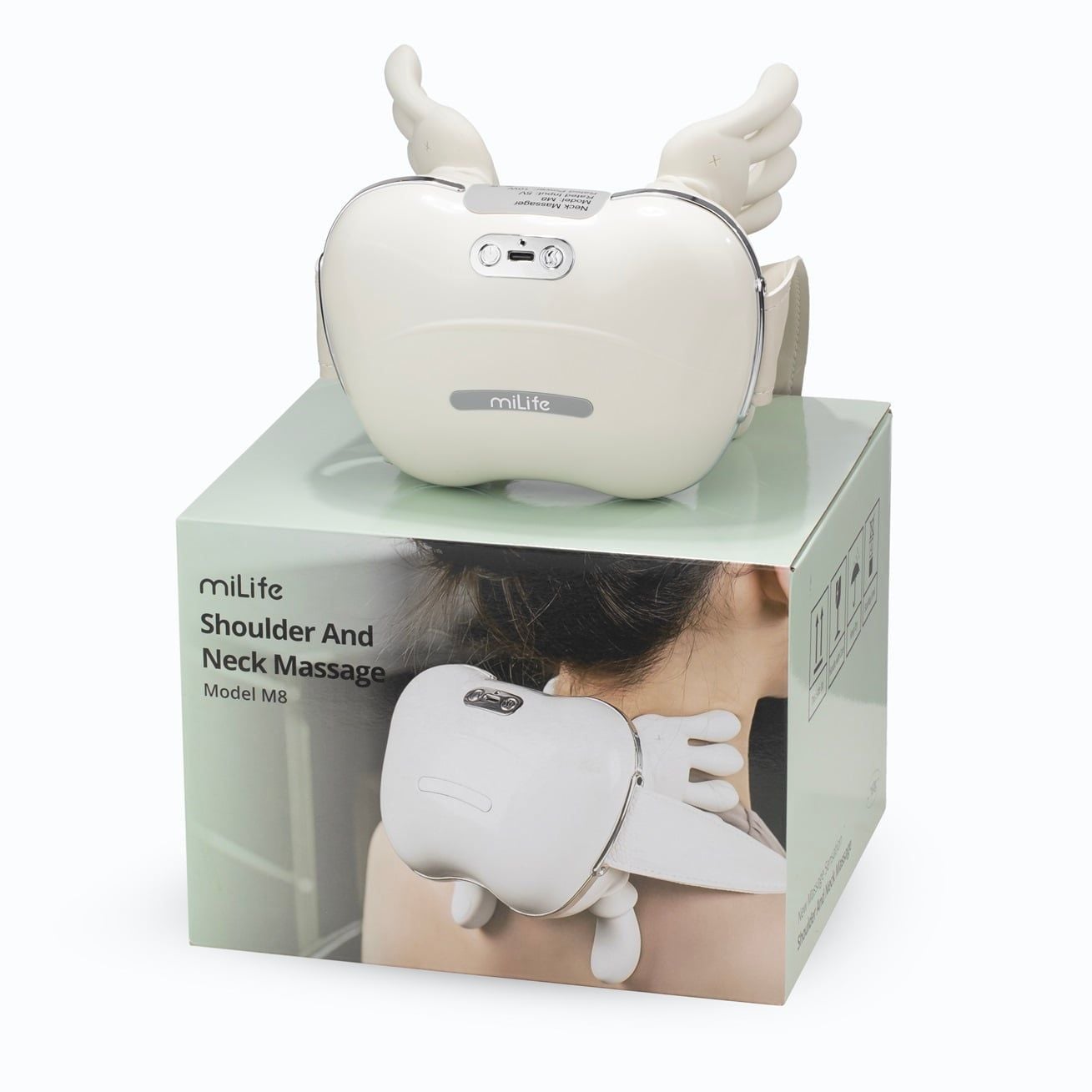  Máy massage cổ vai gáy miLife M8 bấm huyệt mô phỏng tay người - Bảo hành 12 tháng 