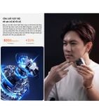  Máy cạo râu điện miLife S60P toàn thân inox, nắp hút có gương, pin 60 ngày, hiển thị phần trăm pin 