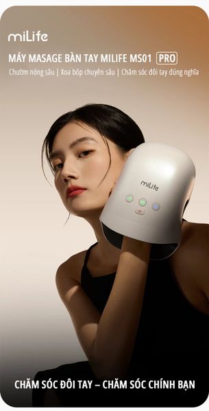  Máy massage tay miLife MS01 chườm nóng, giảm đau khớp, tê bì 