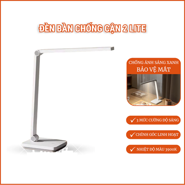  Đèn bàn Xiaomi Mijia 2 lite chống cận, Chỉ số hoàn màu Ra90 ,Chống ánh sáng xanh RG0 - Bảo hành 12 tháng 
