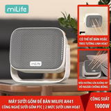  Quạt sưởi gốm mini miLife AH41 công suất 1000W làm nóng nhanh - 2 chế độ có thể treo tường đa năng 