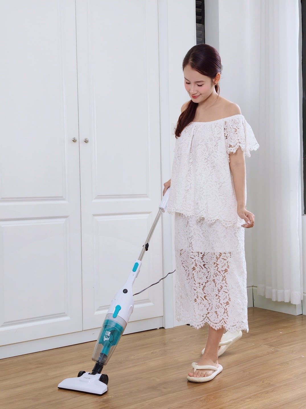  Máy hút bụi cầm tay có dây miLife DX16 - Lực hút 16000Pa công suất 600W 3 đầu hút dây dài 5m 