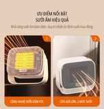  Quạt sưởi gốm mini miLife AH41 công suất 1000W làm nóng nhanh - 2 chế độ có thể treo tường đa năng 