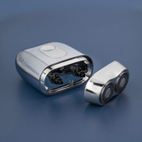  Máy cạo râu điện miLife S60P toàn thân inox, nắp hút có gương, pin 60 ngày, hiển thị phần trăm pin 