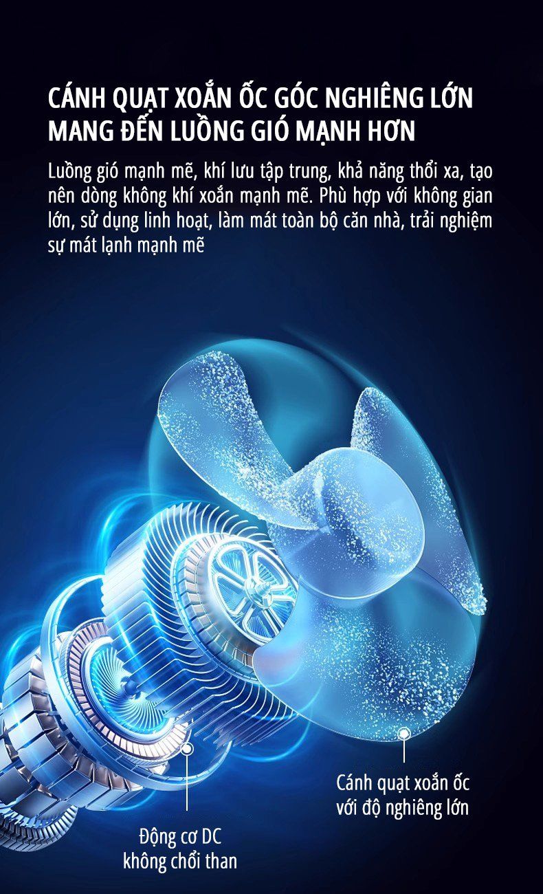  Quạt kẹp tích điện miLife F3B cánh quạt lớn 18cm pin 4000mAh 