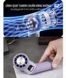  Quạt cầm tay tích điện miLife F10 đầu xoay 180 độ 