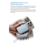  Sạc dự phòng 10000mAh milife 22.5W từ tính Magnetic cho iphone - Màn hình led hiển thị phần trăm pin BH 12 tháng 