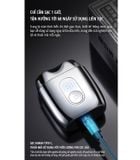  Máy cạo râu điện miLife S60P toàn thân inox, nắp hút có gương, pin 60 ngày, hiển thị phần trăm pin 