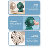  Quạt kẹp tích điện miLife F3A cánh 12cm 