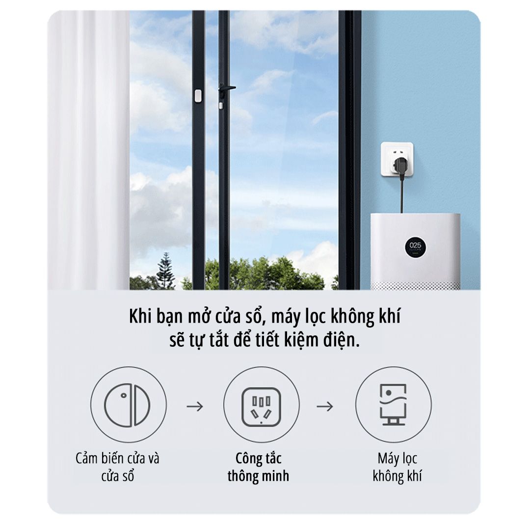  Ổ cắm thông minh miLife 10A kết nối app mihome bản nội địa , 3 chân 