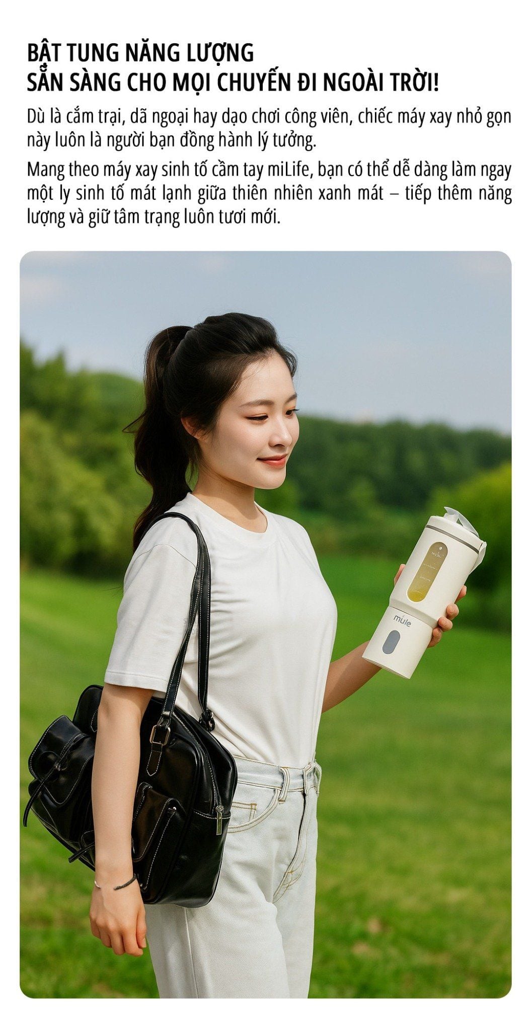  Máy xay sinh tố cầm tay miLife dung tích 600ml - Bảo hành 1 năm 