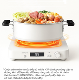  Bếp từ 99 mức nhiệt miLife Youth Lite N3P vuông công suất 2100W mâm từ lõi kép thuần đồng - Đun liu riu, hẹn giờ tắt bếp, bảo hành 12 tháng 