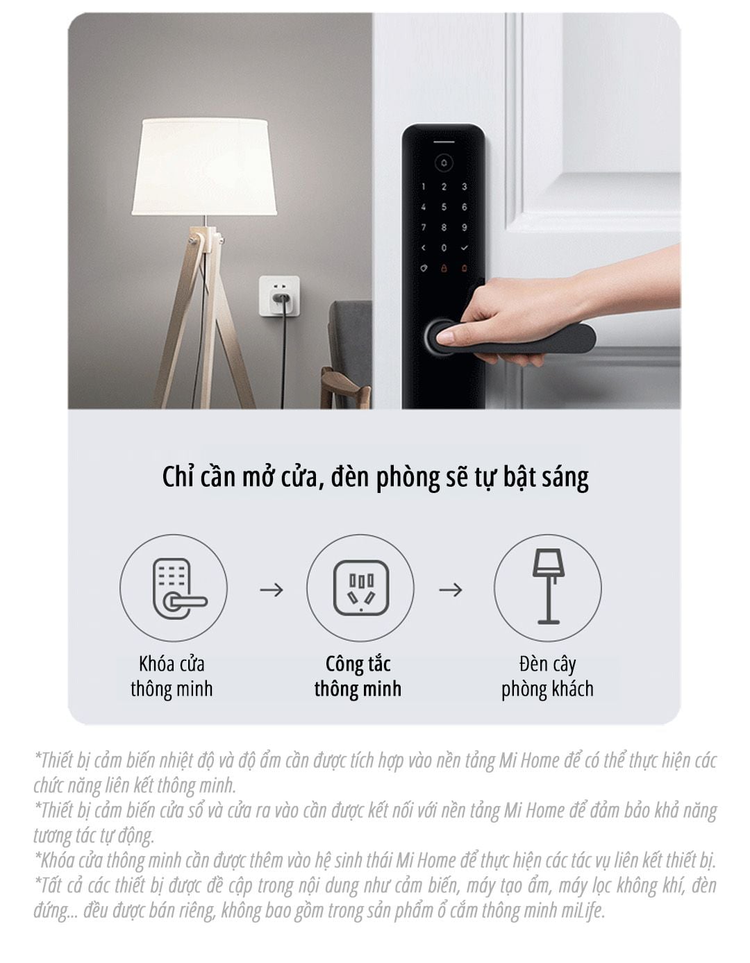  Ổ cắm thông minh miLife 10A kết nối app mihome bản nội địa , 3 chân 