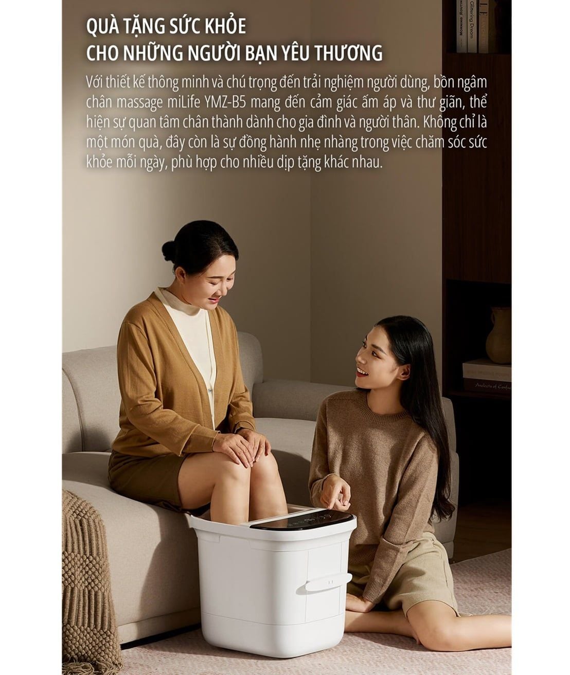  Bồn ngâm chân massage miLife YMZ-B5 với 3 chế độ - Bảo hành 12 tháng 