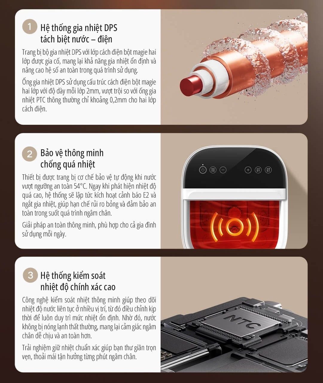  Bồn ngâm chân massage miLife YMZ-B5 với 3 chế độ - Bảo hành 12 tháng 