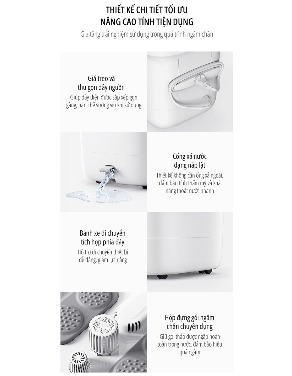  Bồn ngâm chân massage miLife YMZ-B5 với 3 chế độ - Bảo hành 12 tháng 