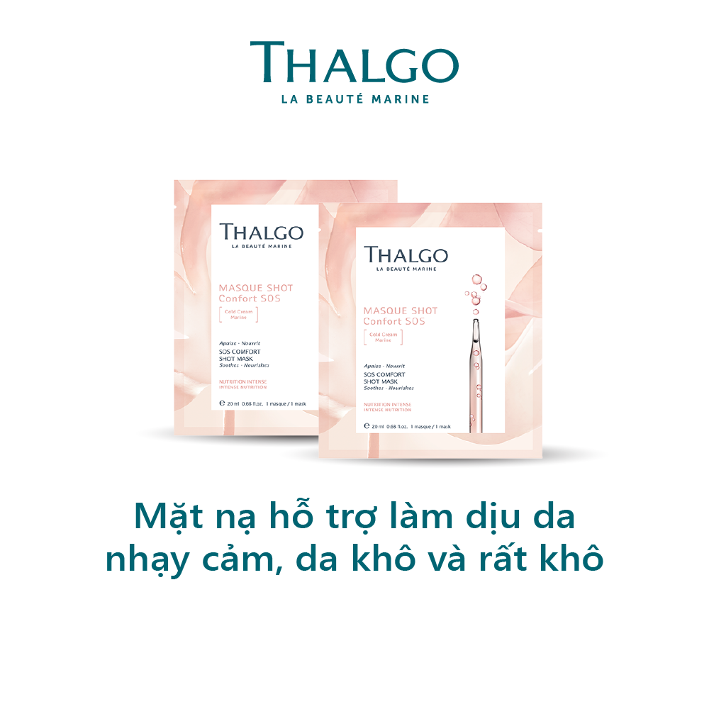  Mặt nạ hỗ trợ làm dịu da nhạy cảm, da khô và rất khô Sos Comfort Shot Mask 
