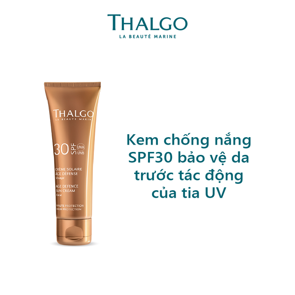  Kem chống nắng SPF30 bảo vệ da trước tác động của tia UV Age Defence Sun Cream 