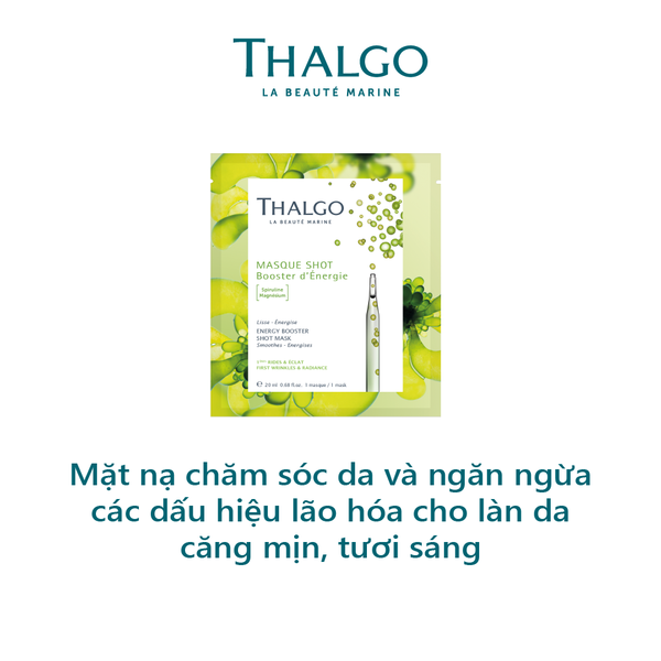  Mặt nạ chăm sóc da và ngăn ngừa các dấu hiệu lão hóa cho làn da căng mịn, tươi sáng Energy Booster Shot Mask 