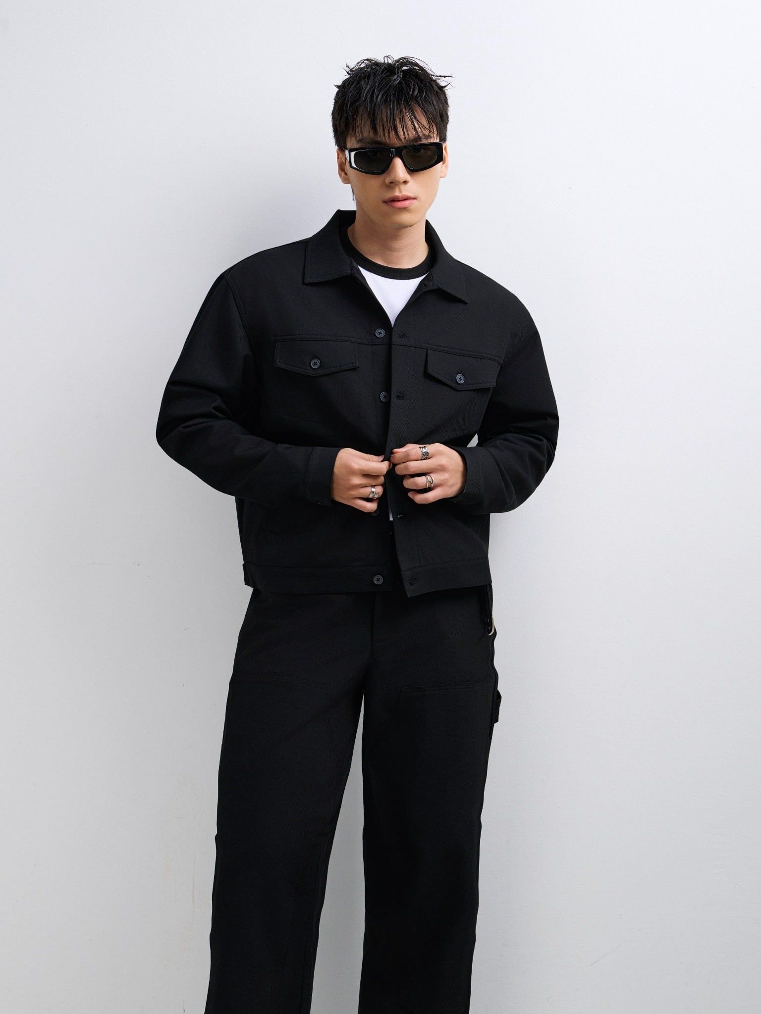  KHOÁC NAM KAKI TT11-REGULAR FIT ĐEN 