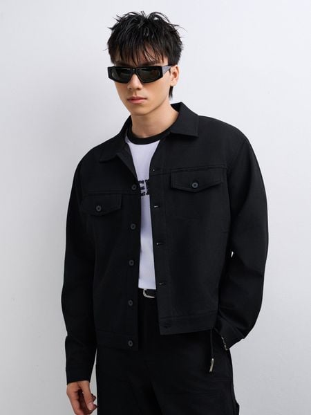  KHOÁC NAM KAKI TT11-REGULAR FIT ĐEN 