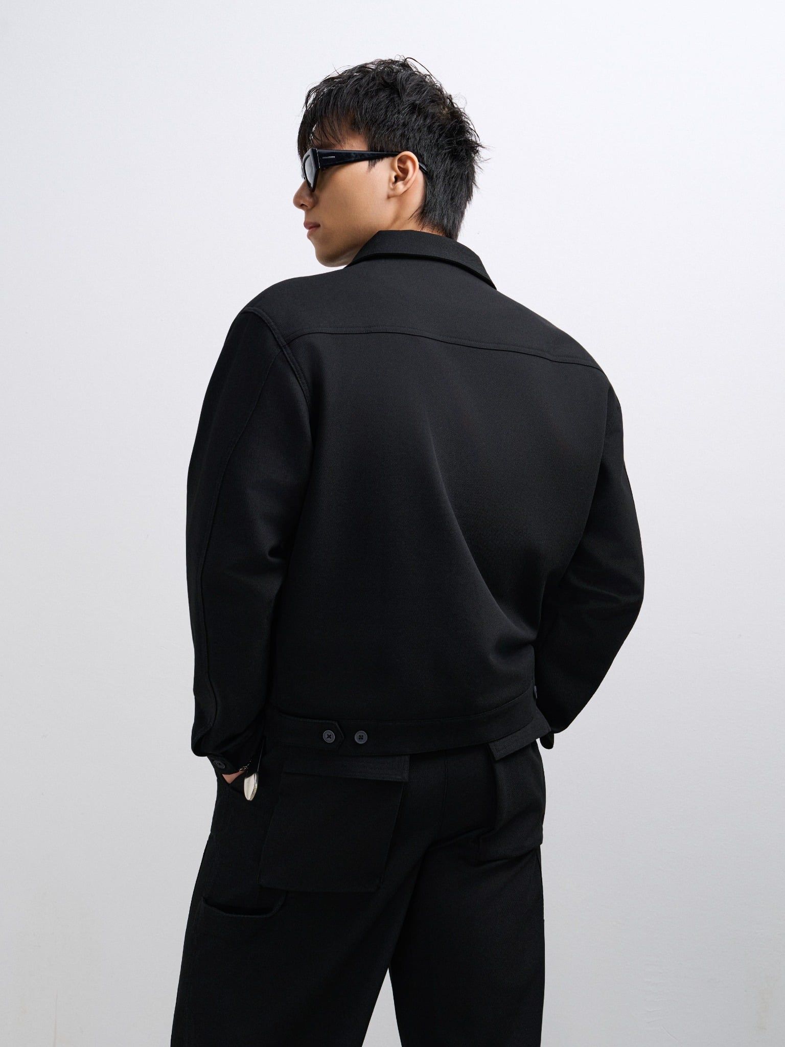  KHOÁC NAM KAKI TT11-REGULAR FIT ĐEN 