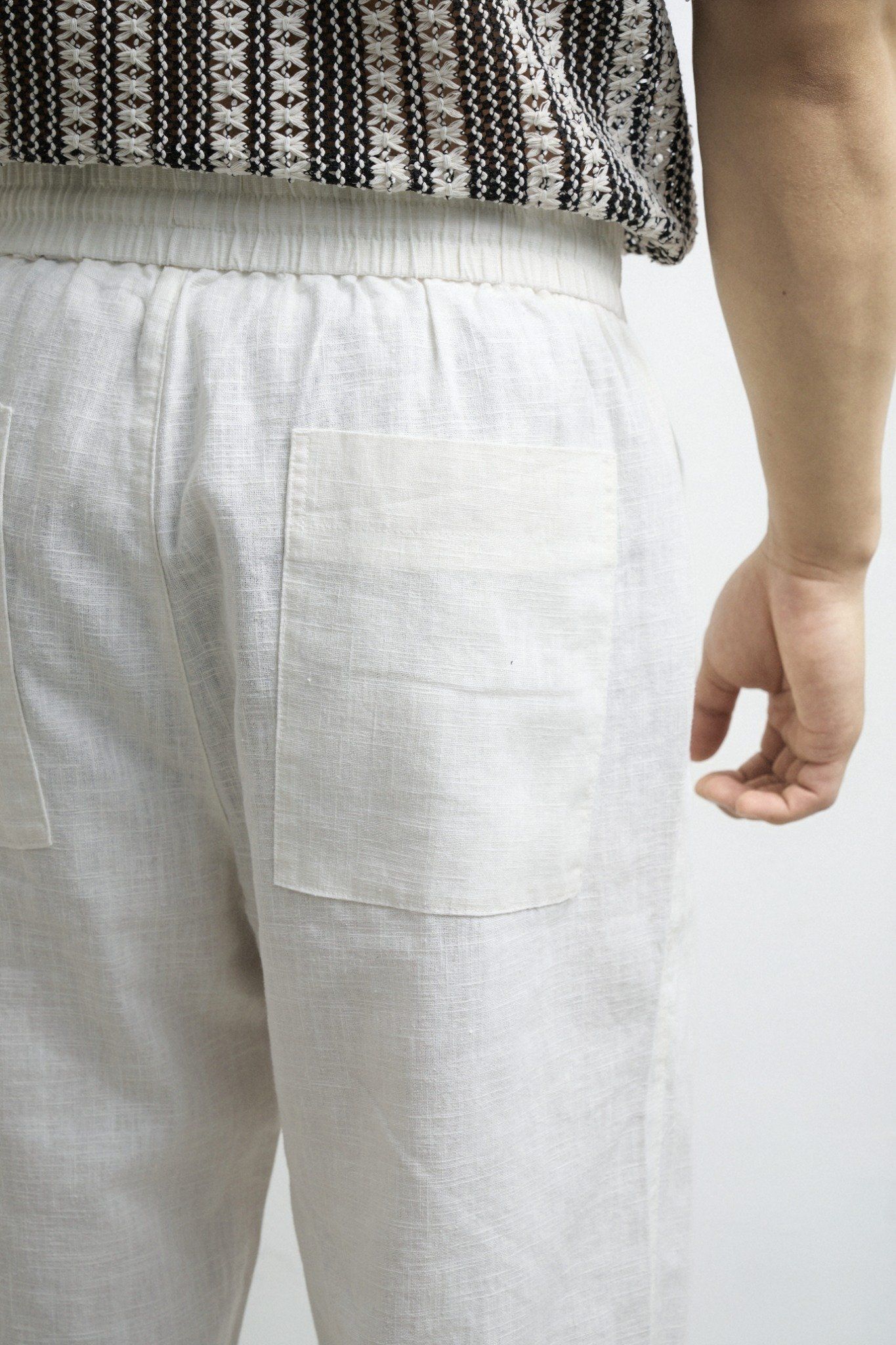  QUẦN TÂY NAM LINEN 715-3 REGULAR FIT TRẮNG 