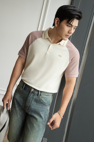  POLO NAM 8892-REGULAR FIT KEM TAY HỒNG 