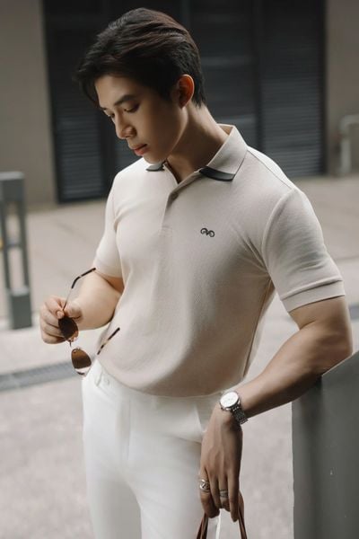  POLO NAM 8896-SLIM FIT KEM GÓC CỔ RÊU 