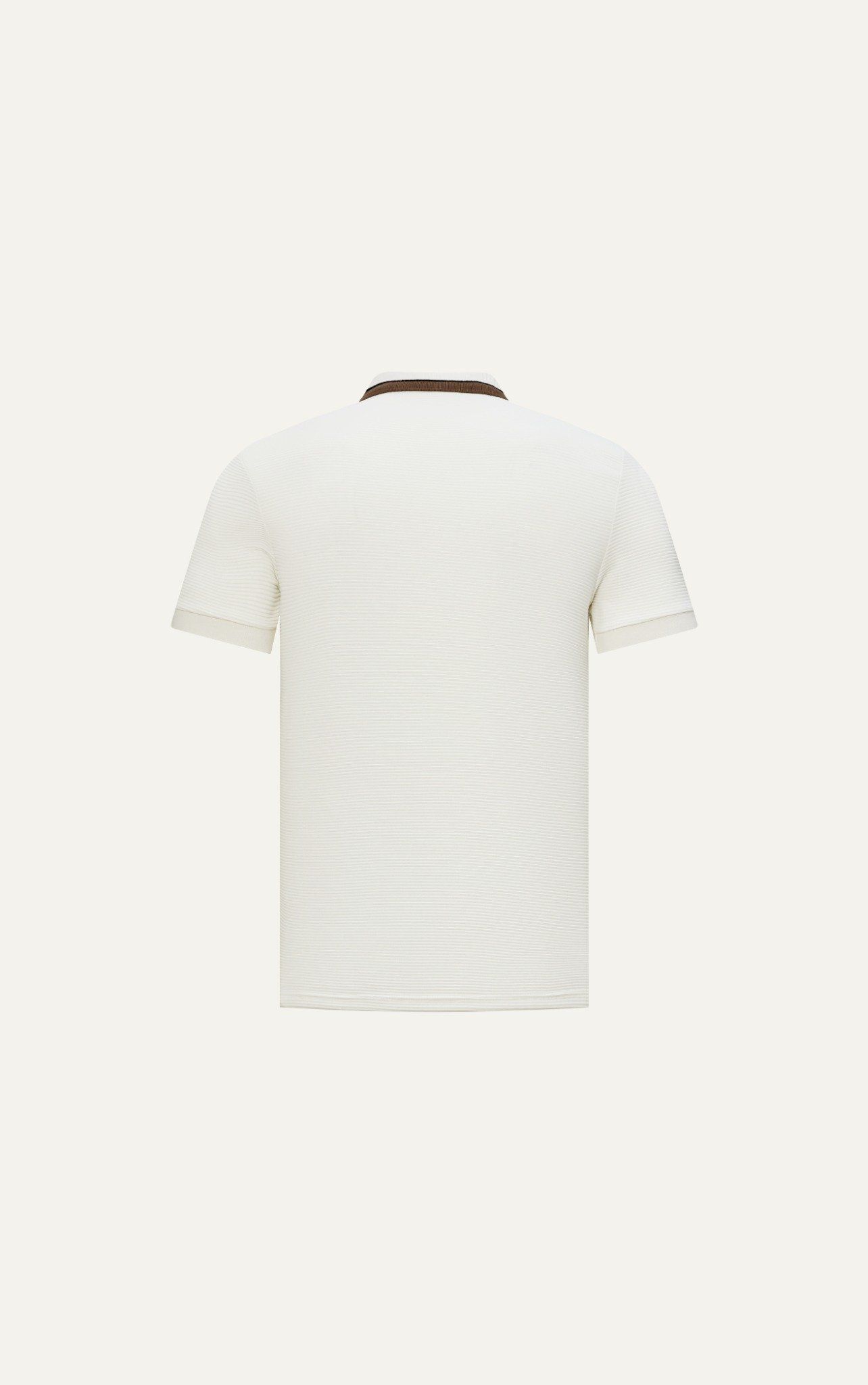  POLO NAM 9001- VẢI GÂN SLIM FIT TRẮNG 