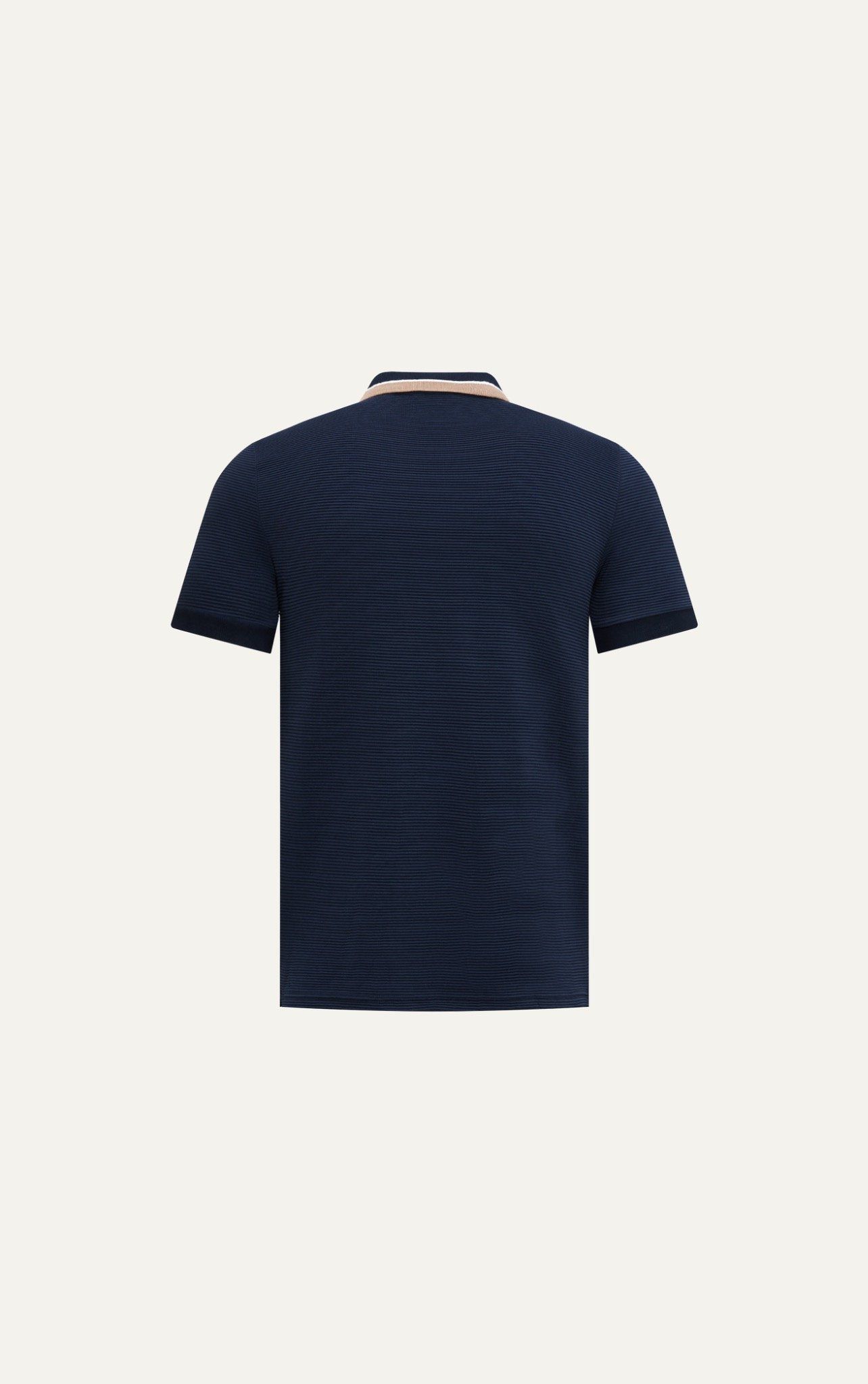  POLO NAM 9001- VẢI GÂN SLIM FIT XANH ĐEN 