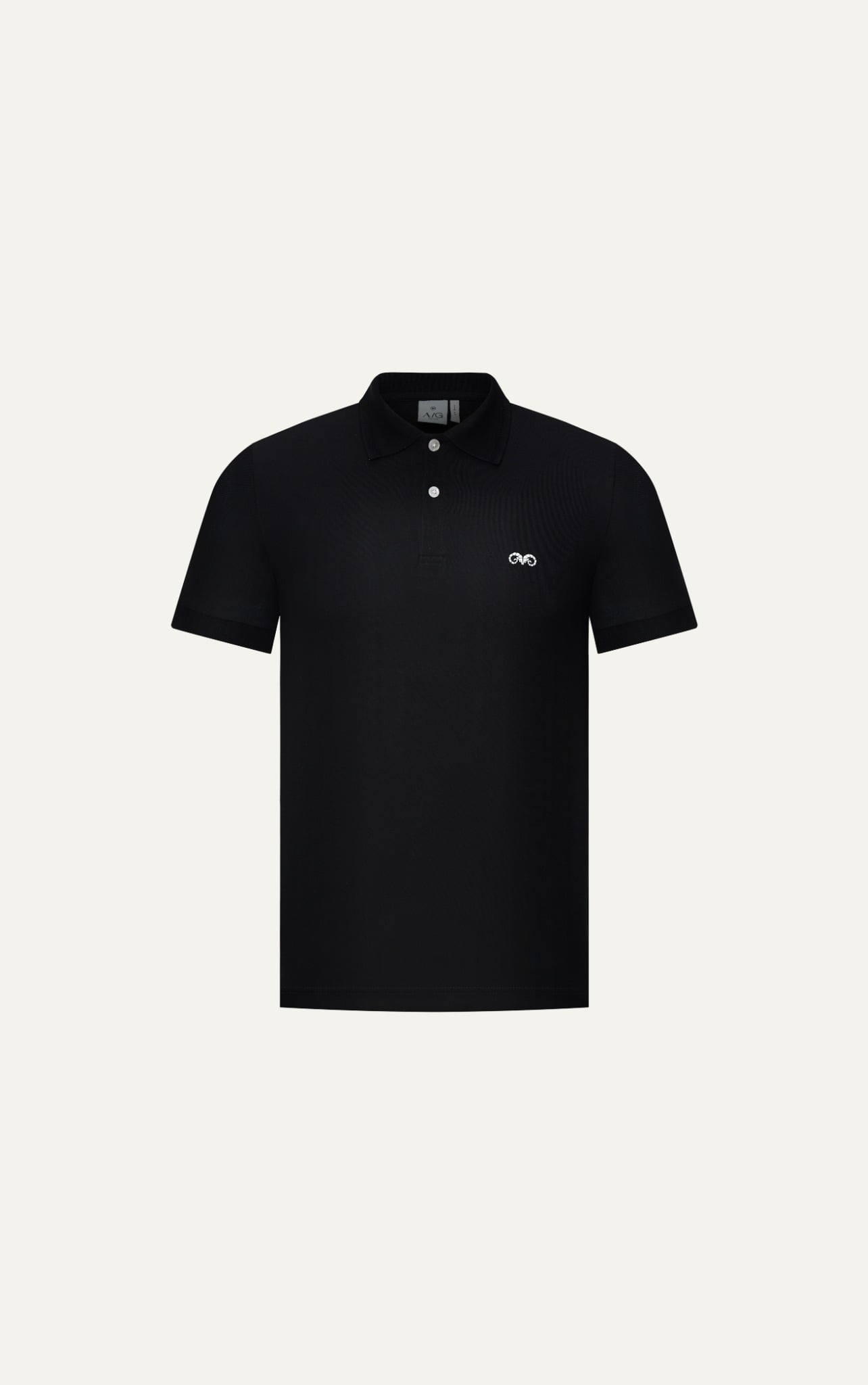  POLO NAM 9002-0 CỔ VIỀN NGUYỆT QUẾ-SLIM FIT ĐEN 