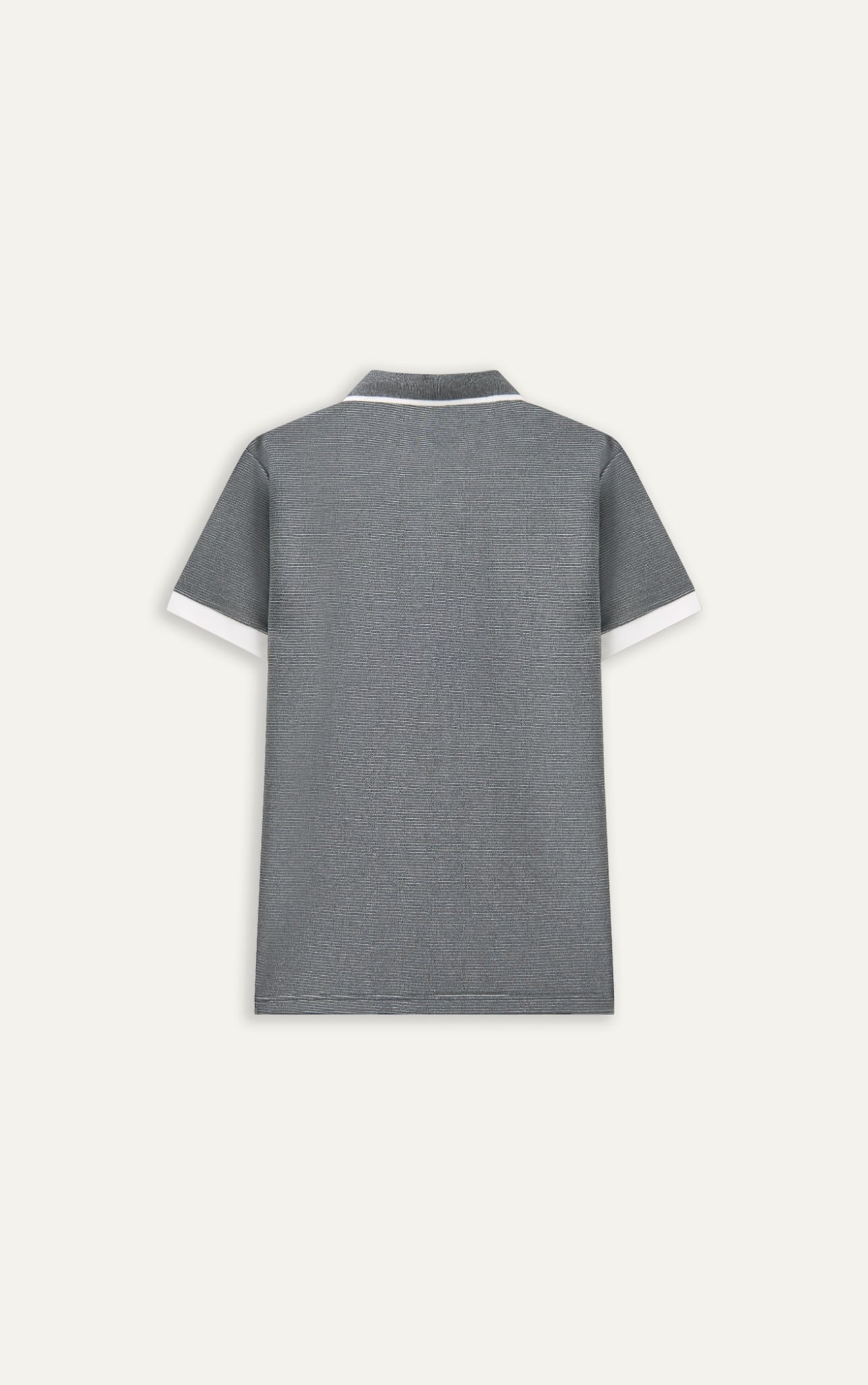  POLO NAM 9003-SLIM FIT SỚ GÂN NGANG XÁM 