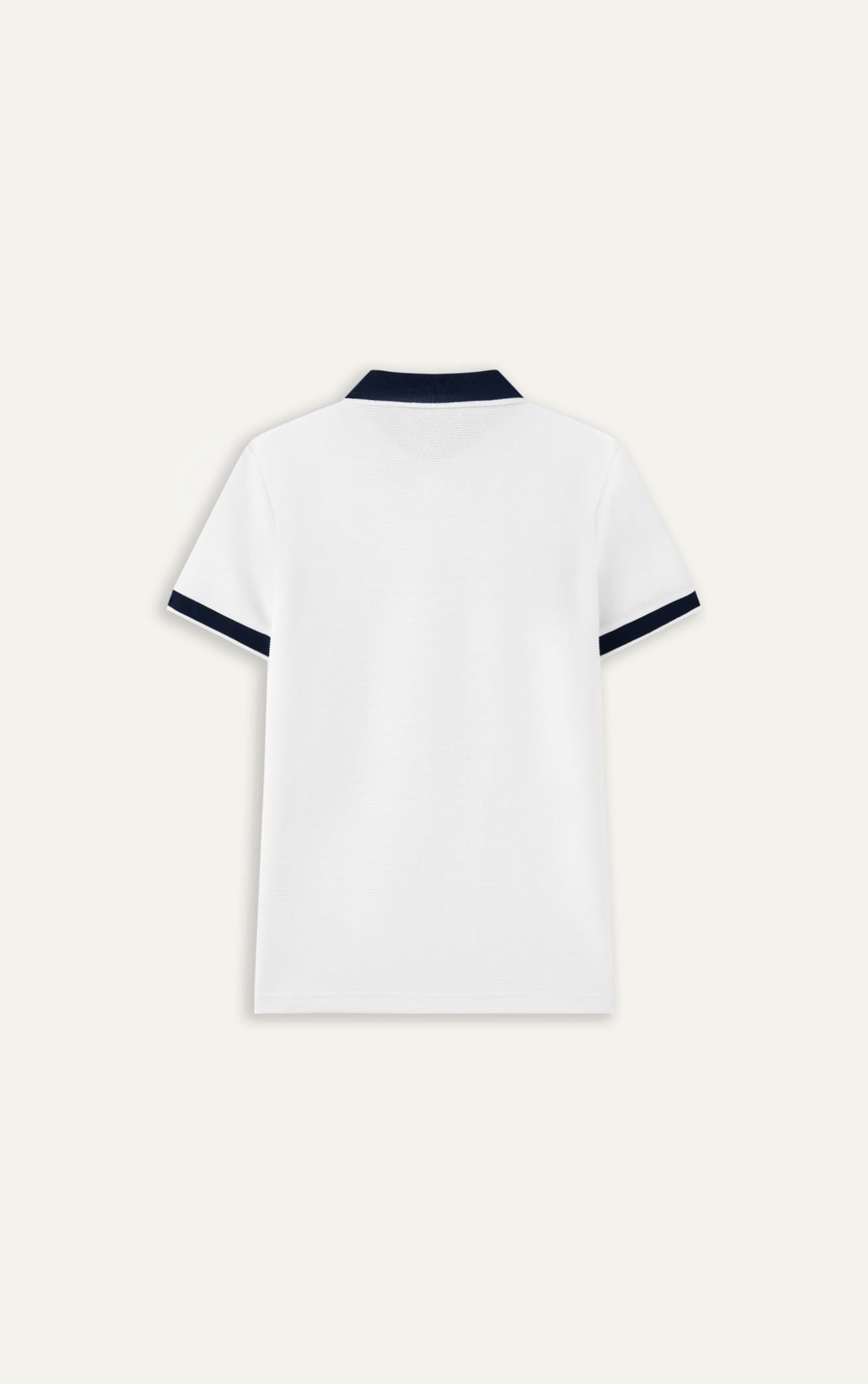  POLO NAM 9004-SLIM FIT SỚ GÂN NGANG TRẮNG CỔ XANH ĐEN 