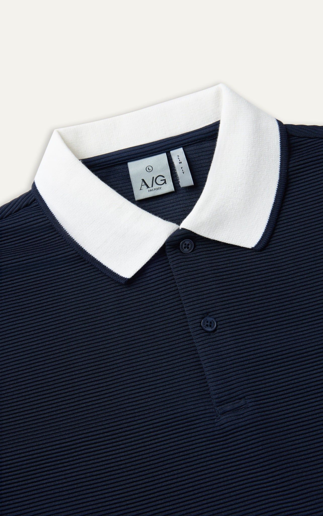  POLO NAM 9004-SLIM FIT SỚ GÂN NGANG XANH ĐEN CỔ TRẮNG 