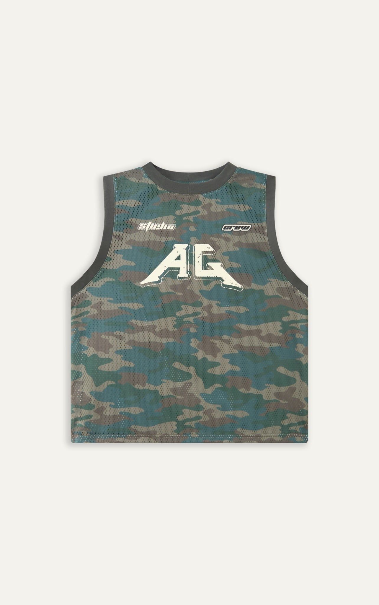  TANKTOP B2-LOOSE FIT RÊU KEM CAMO 