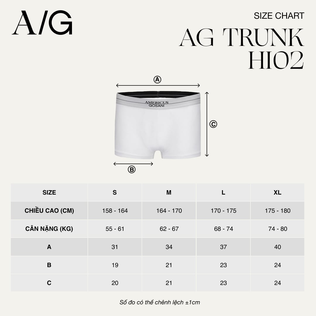  UNDERWEAR BOXER HI02-TRẮNG 