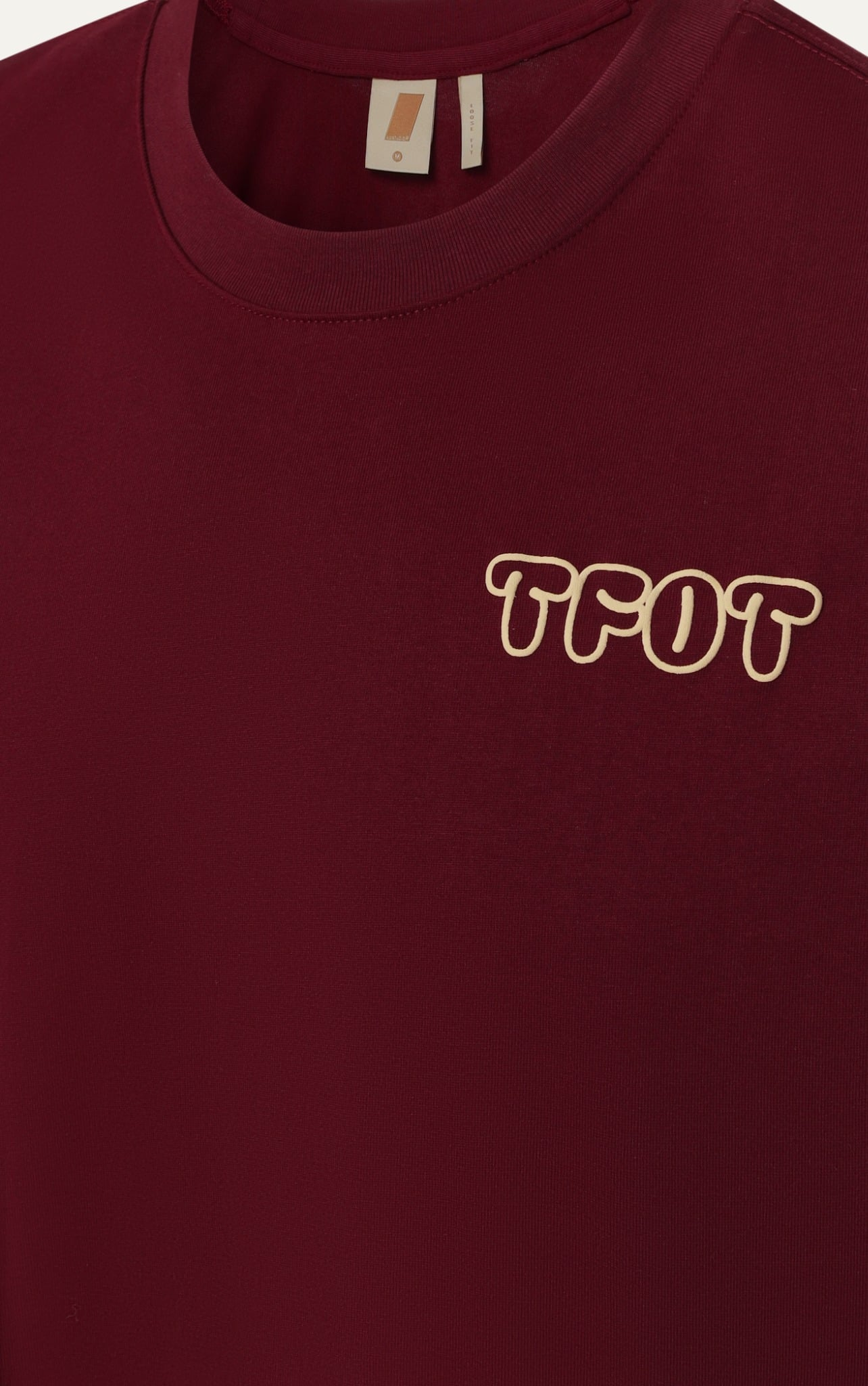  ÁO THUN NAM HT15-LOOSE FIT ĐỎ ĐÔ 