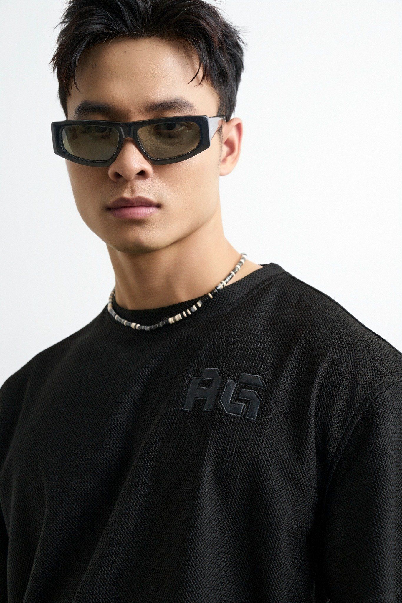  ÁO THUN NAM HT19-LOOSE FIT ĐEN 